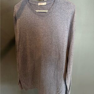 Hanes Men's Long-Sleeve Crewneck Shirt - Charcoal Gray